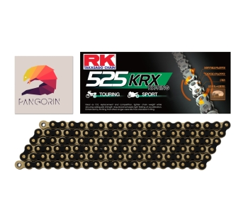 RK CHAIN - RK 525 KRX X-RING - MÀU VÀNG ĐEN (BLACK/GOLD)